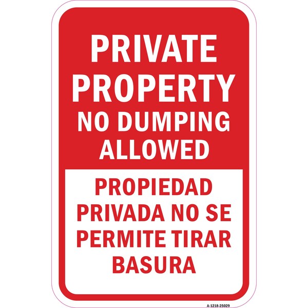 Signmission Safety Sign, 12 in Height, Aluminum, 25029 A-1218-25029 - main